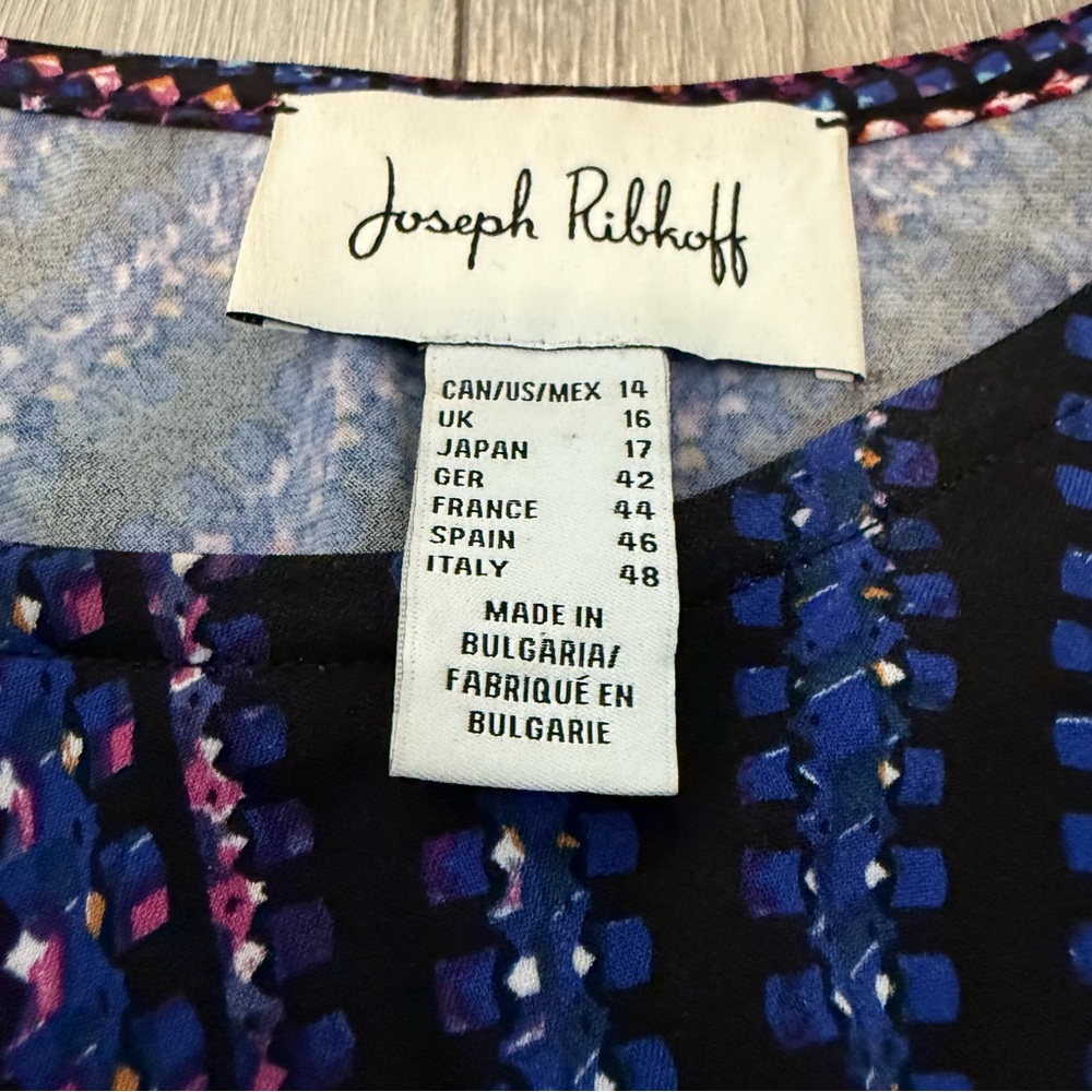 Joseph Ribkoff Multicolor Geometric Top - Picture 5 of 6